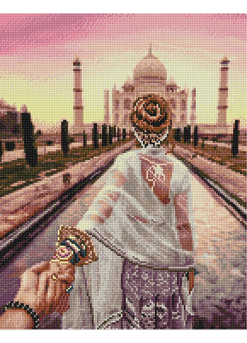 Алмазна мозаїка "Йди за мною. Тадж-Махал" 40х50 см Brushme (219025221)