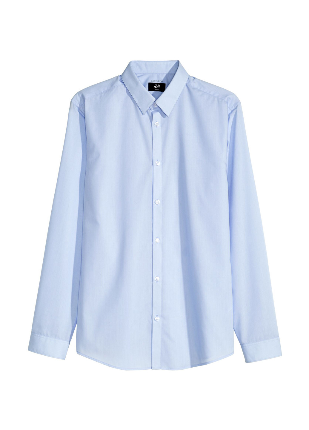 Голубой классическая рубашка однотонная H&M