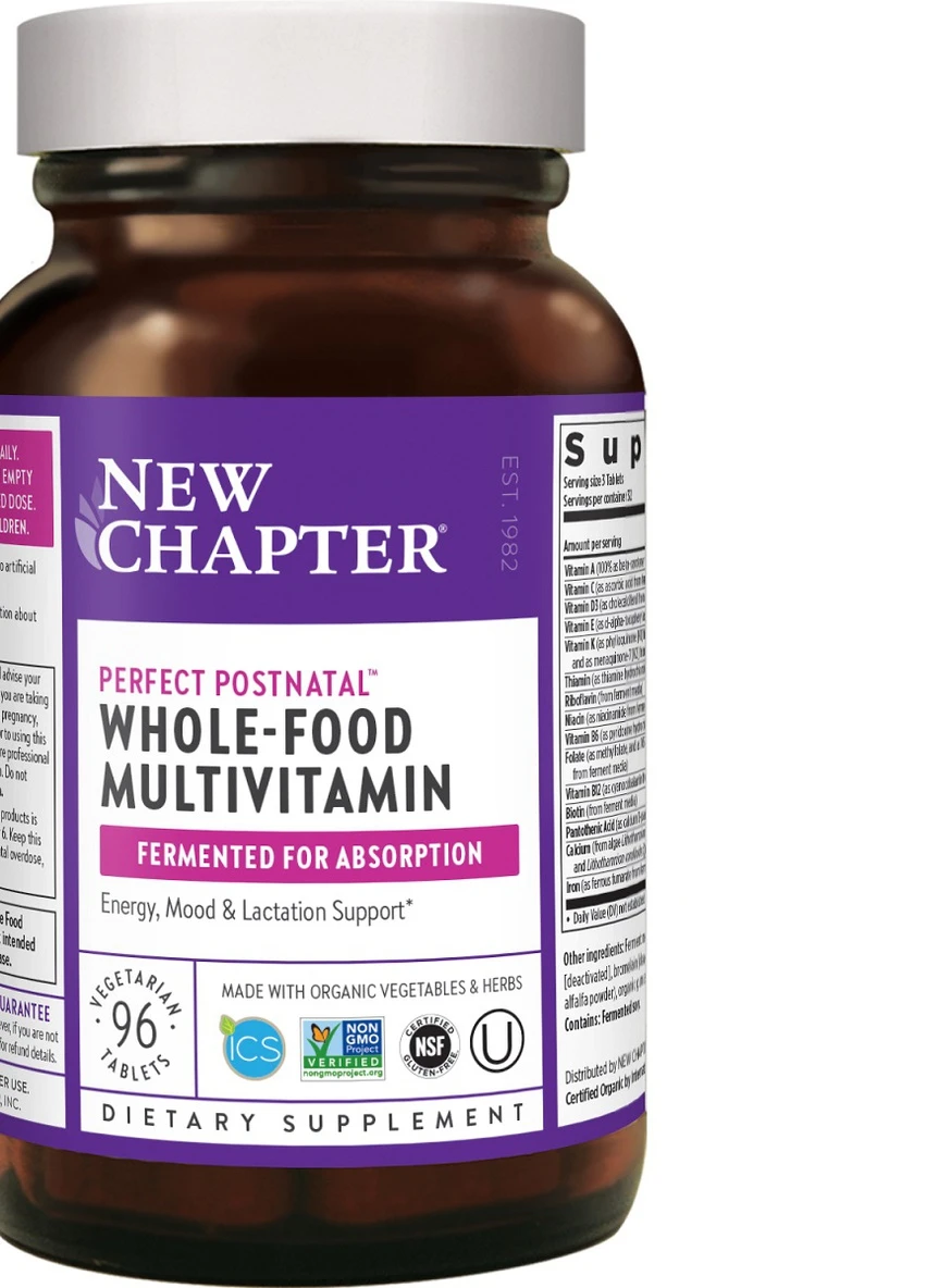 Мультивитамины для Женщин в Послеродовой Период, Perfect Postnatal,, 96 таблеток New Chapter (228291912)