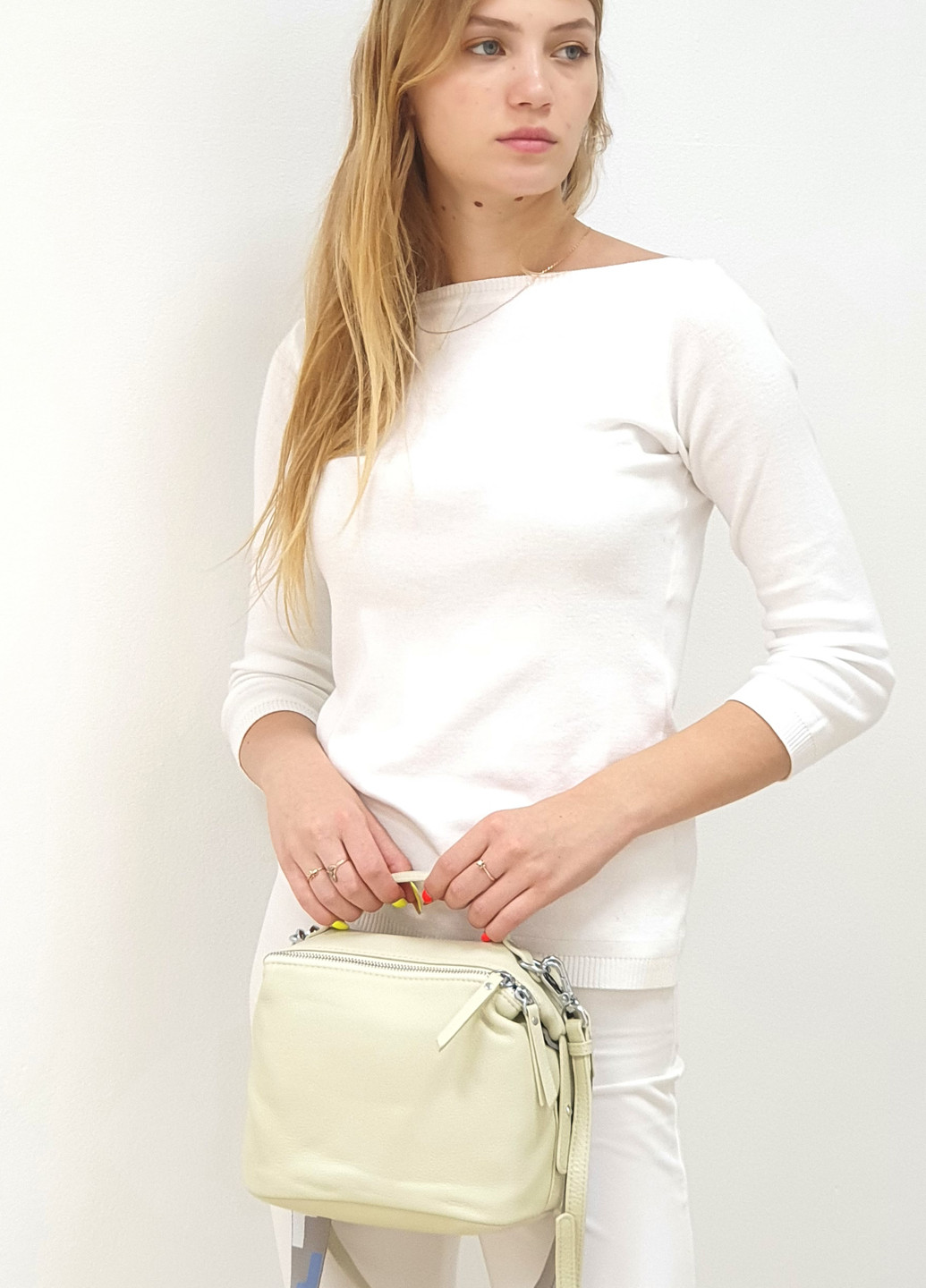 Мягкая на плечо женская кросс-боди маленькая повседневная кожаная 80933 Fashion сумка (225899799)