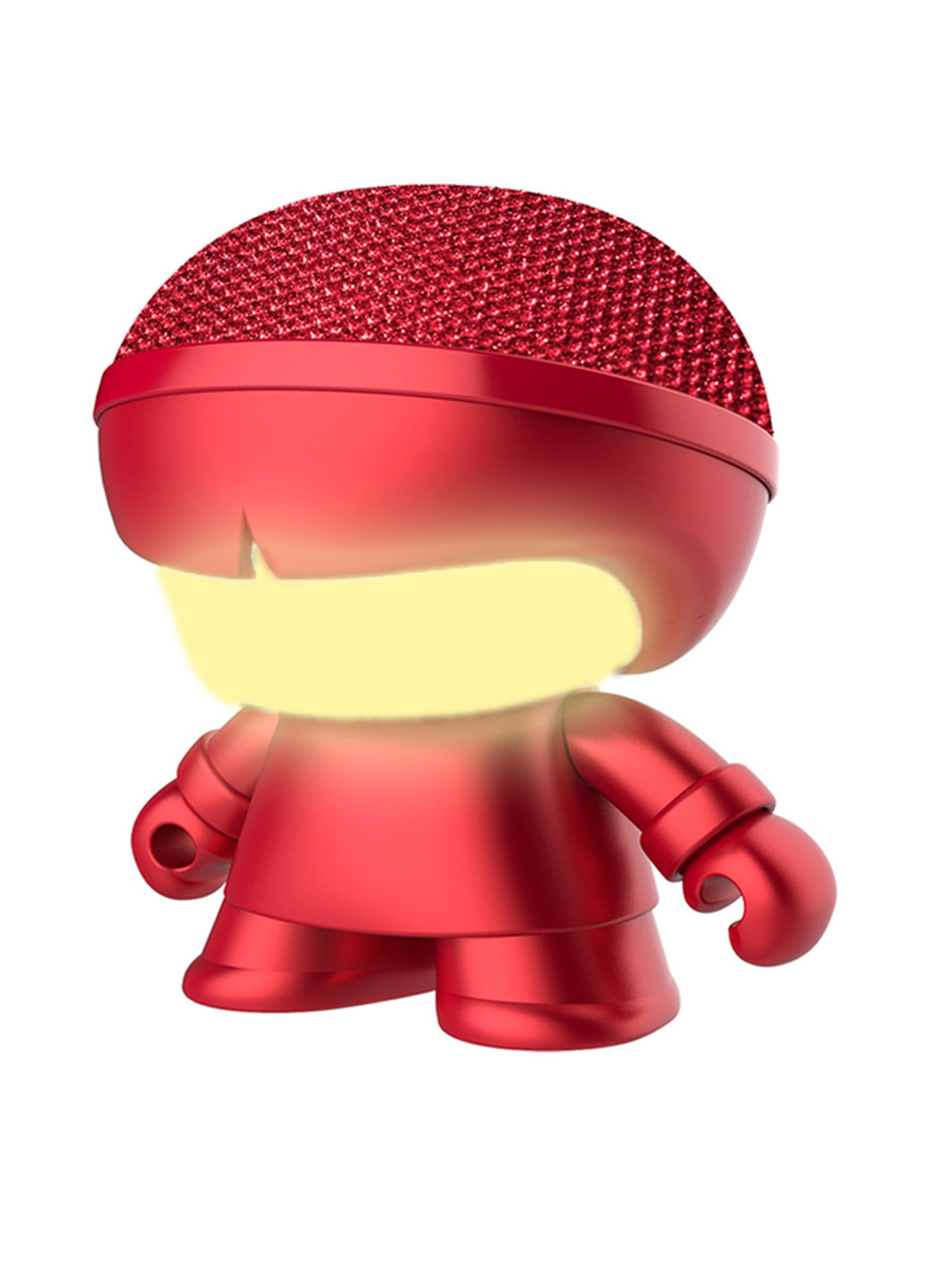 Акуст. система серії "металік" - mini xboy (7,5 cm, червон., bluetooth, usb-каб, підсв., ремінець.) Xoopar (134644492)