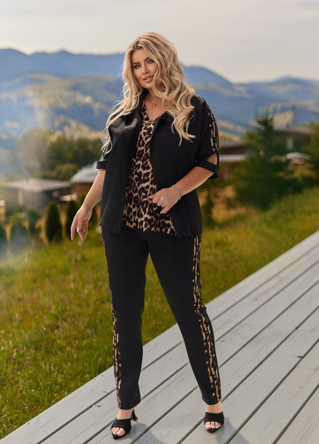 Костюм (жакет, майка, брюки) No Brand (356735137)