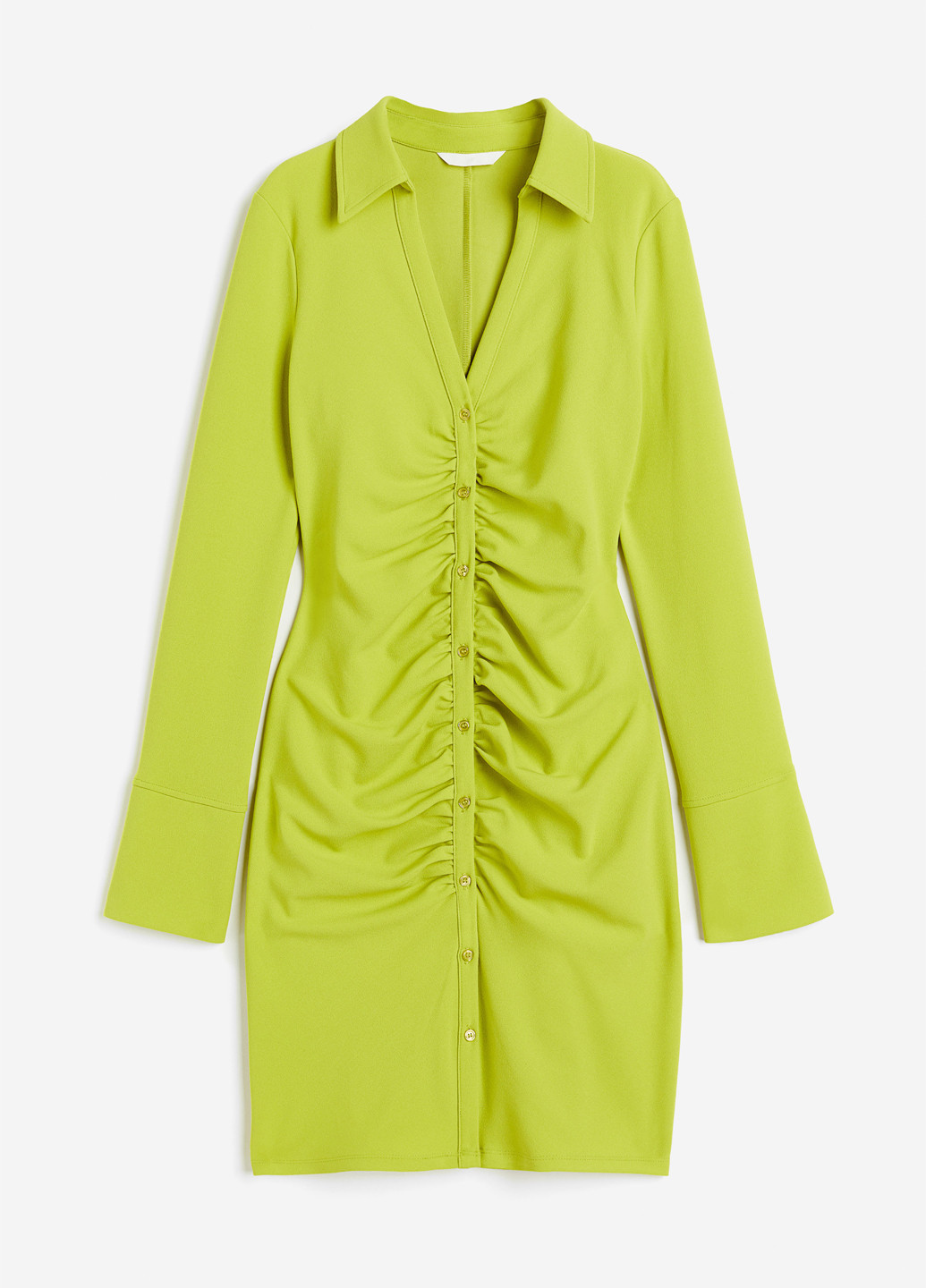 Лайм кэжуал платье силуэтная, рубашка H&M однотонное