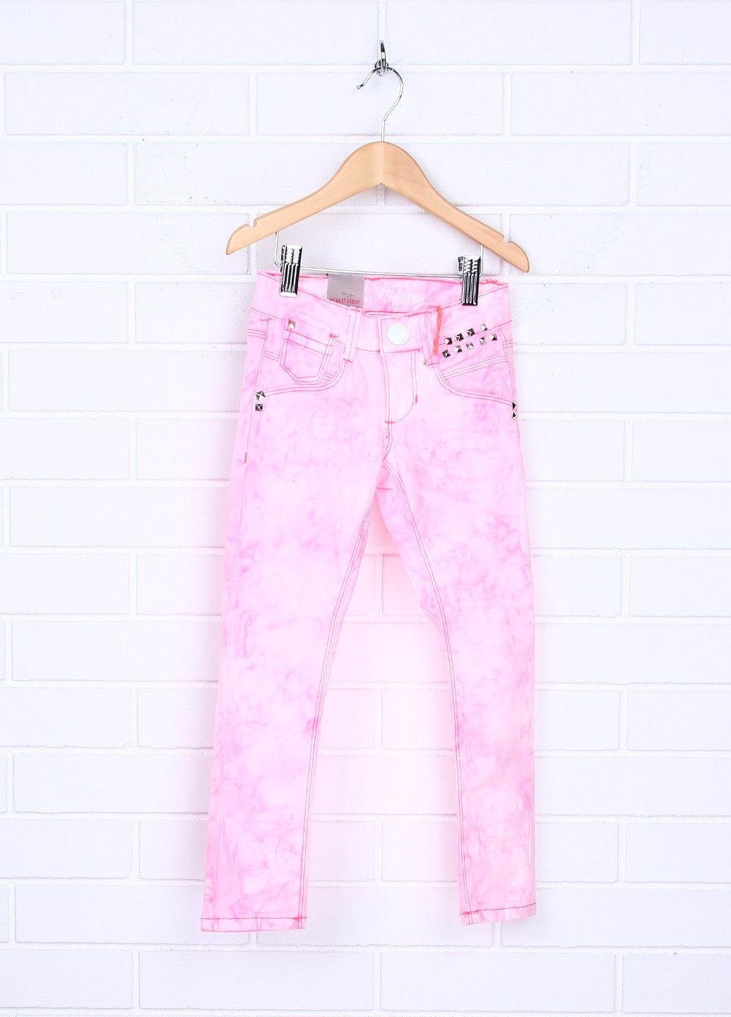 Светло-розовые демисезонные зауженные джинсы Tumble 'N Dry
