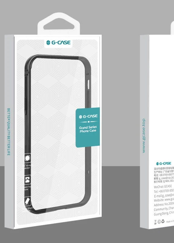 Metal + PC Бампер The Grand Series для Apple iPhone 12 Pro Max (6.7 ') Чорний (is_00000040519_2) G-Case (229724676)