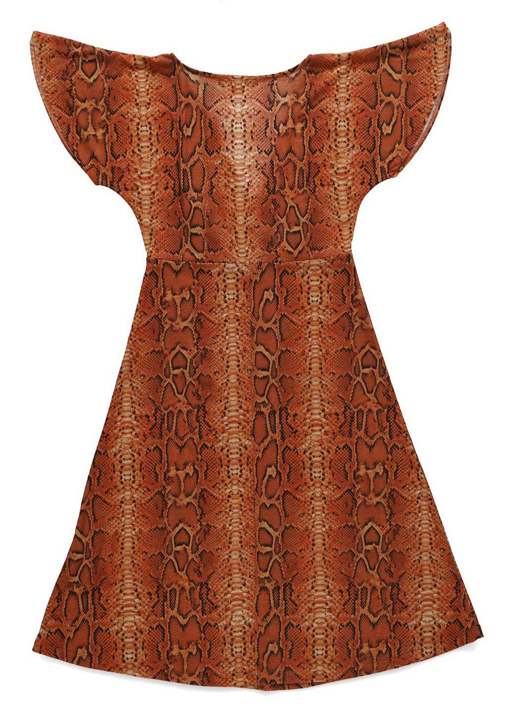 Оранжевое кэжуал платье а-силуэт Anna Field змеиный
