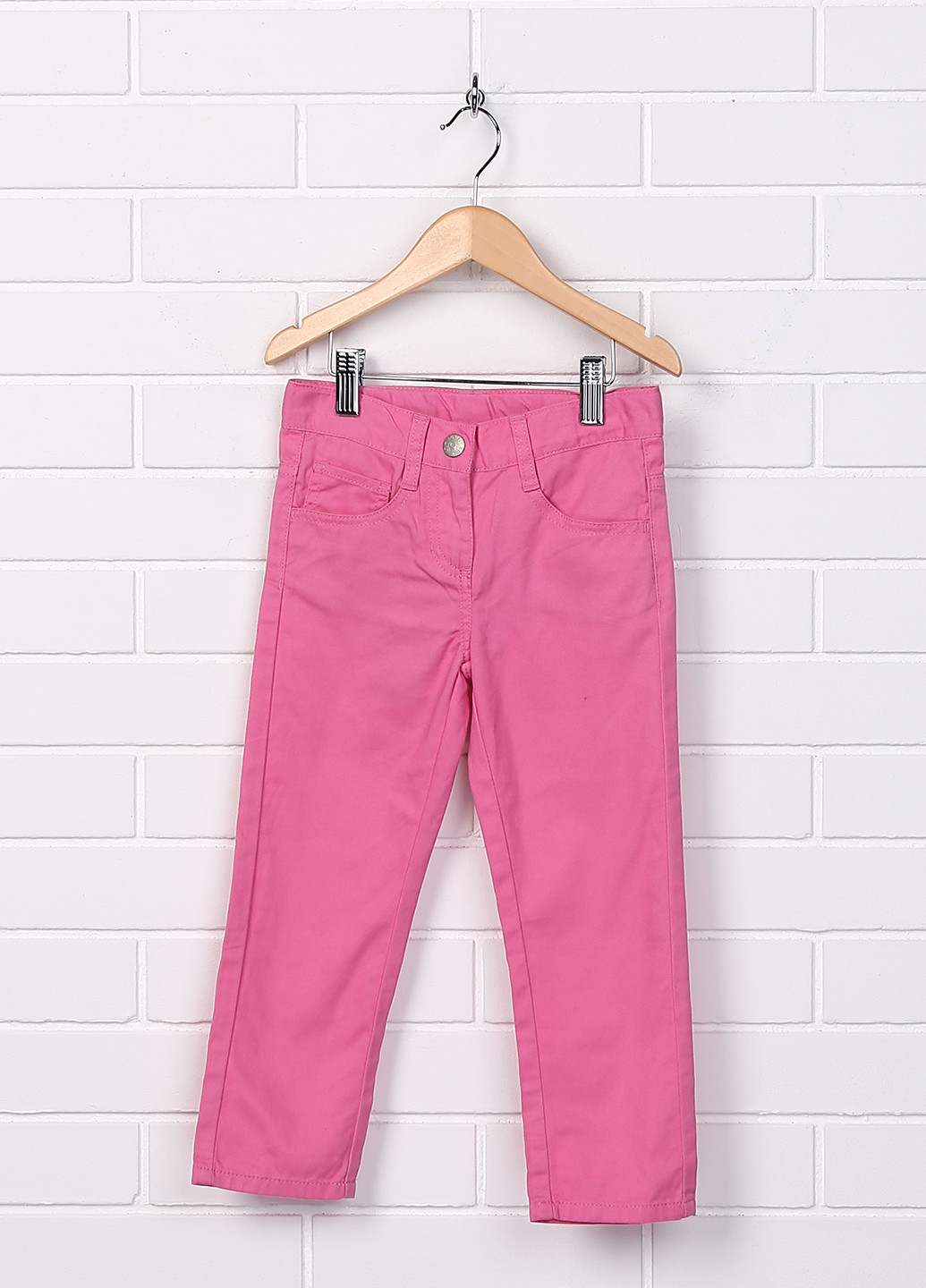 Розовые демисезонные прямые джинсы Lupilu