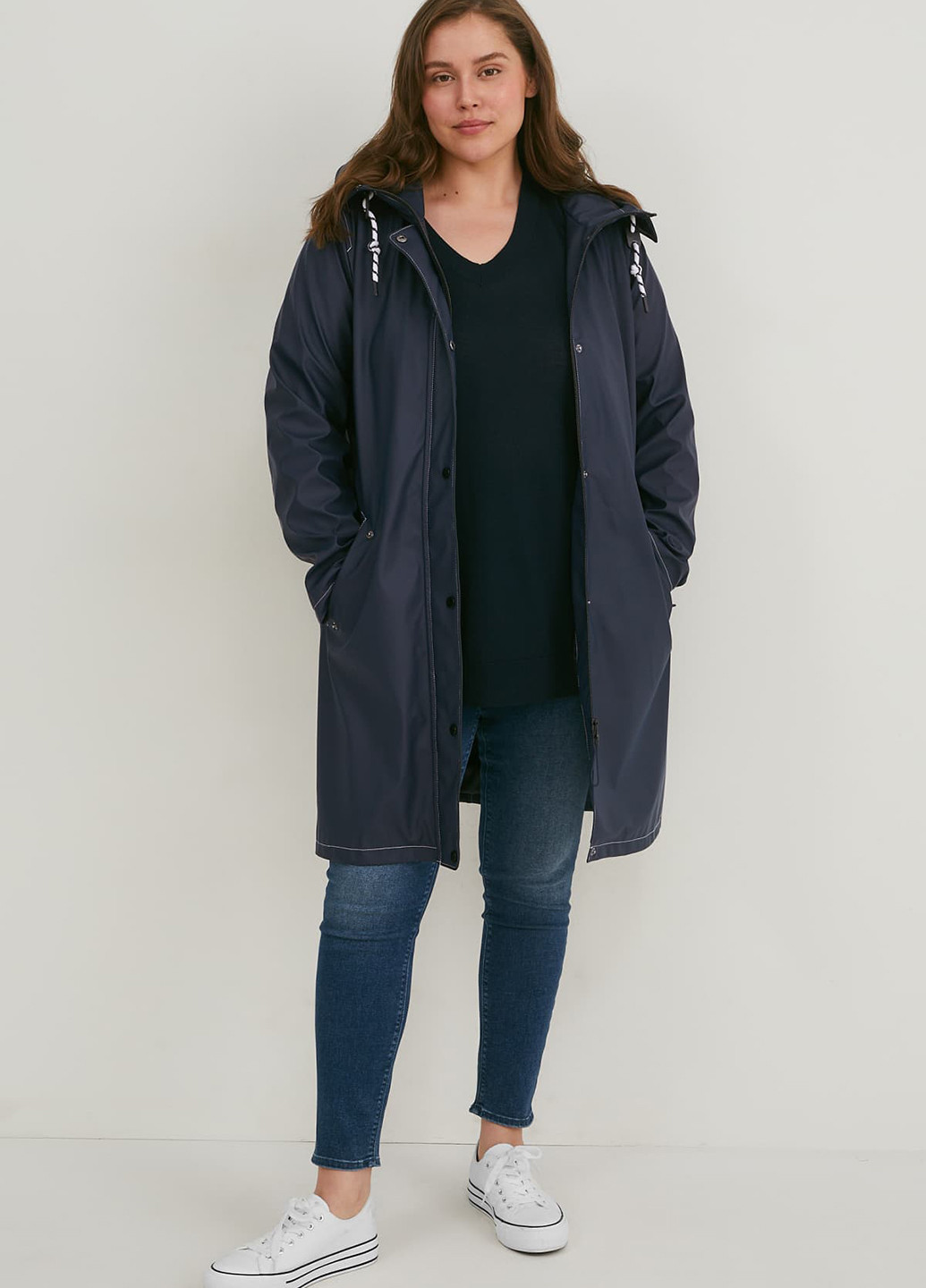 Плащ C&A на блискавці, на кнопках демісезон (271041093)