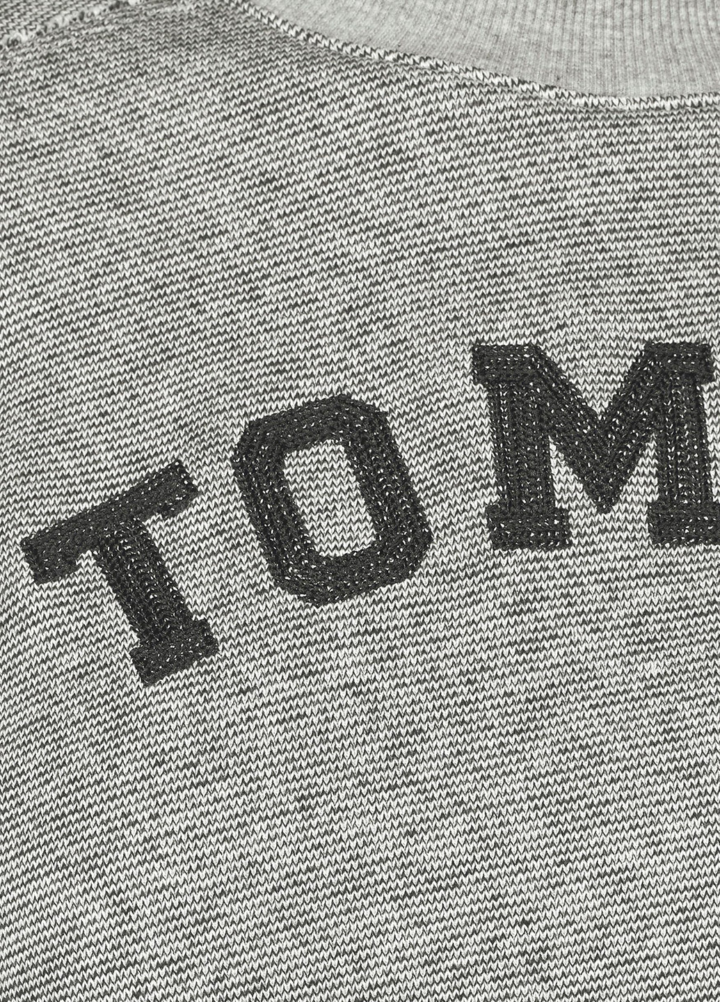 Свитшот Tommy Hilfiger - крой рисунок серый кэжуал - (118714467)