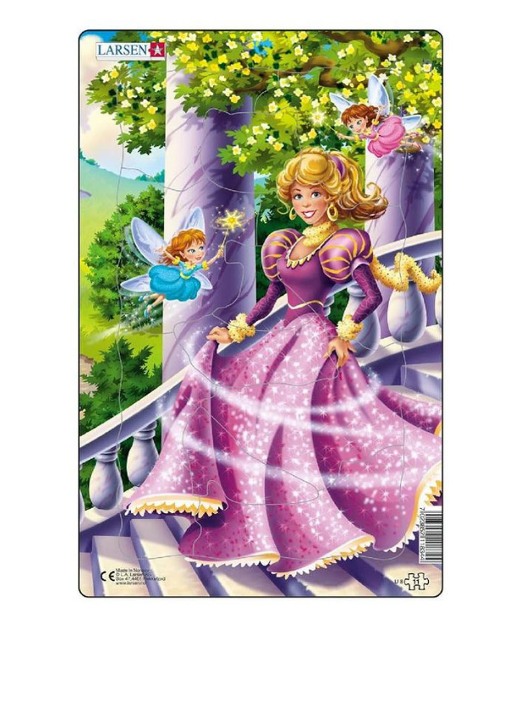 Пазл Принцесса в розовом, серия Миди (11 элементов) Larsen (286310394)