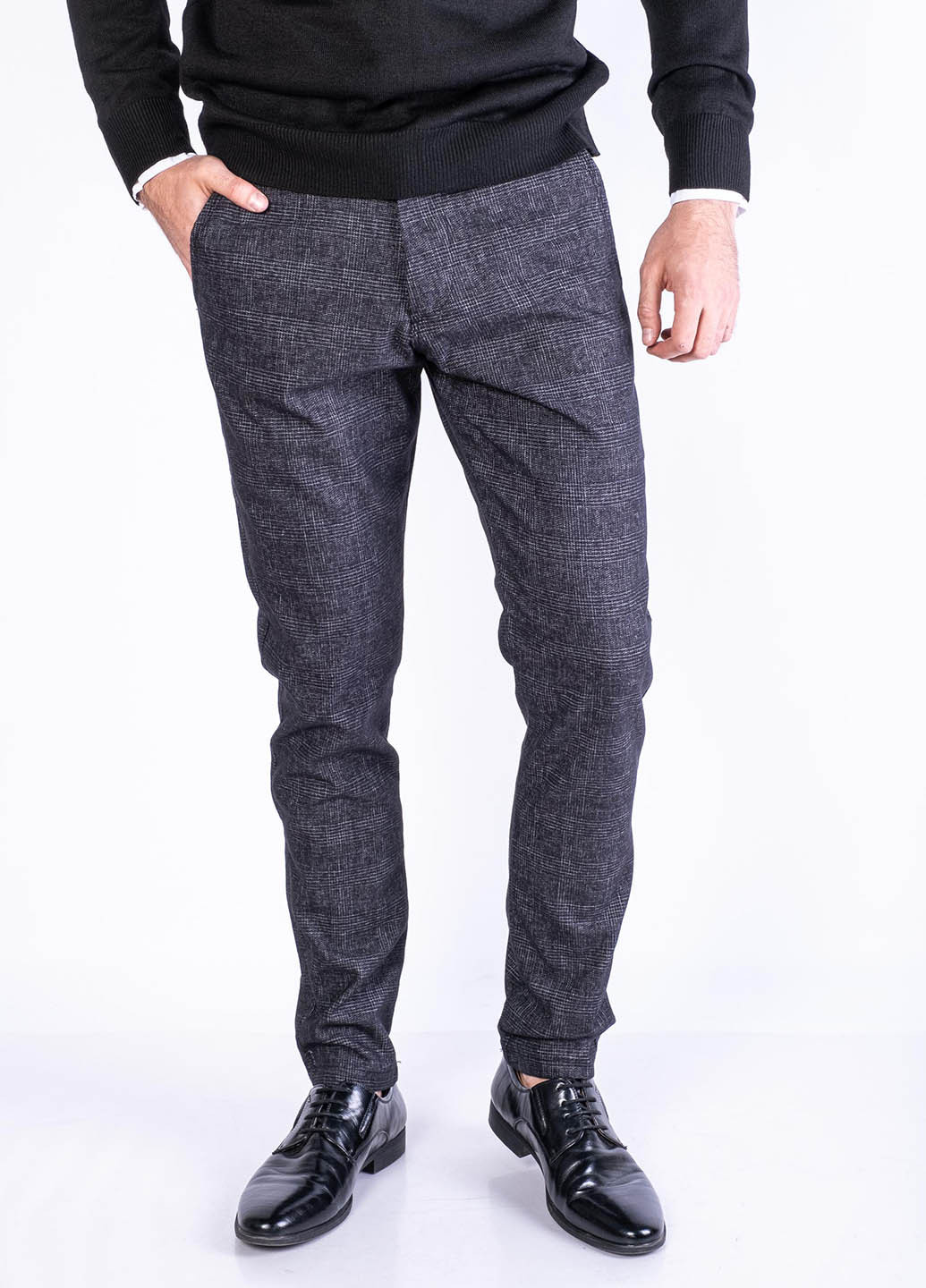 Серые кэжуал, классические демисезонные зауженные брюки Time of Style