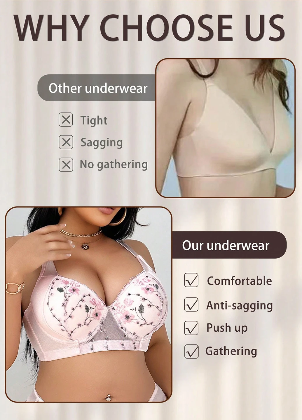 Розовый бралетт бюстгальтер SHEIN с косточками полиэстер