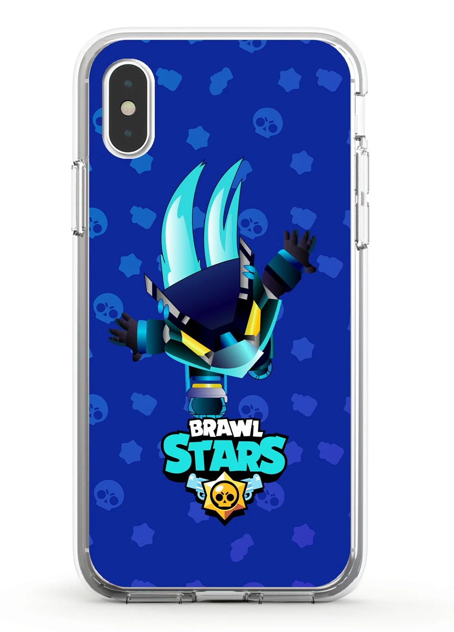 Чехол силиконовый Apple Iphone X Темный Ворон Бравл Старс (Dark Crow Brawl Stars) (6129-1706) MobiPrint (219556309)