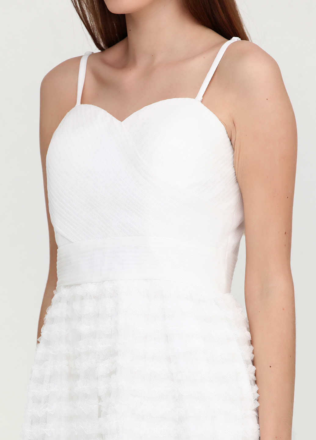 Белое вечернее платье Laona однотонное