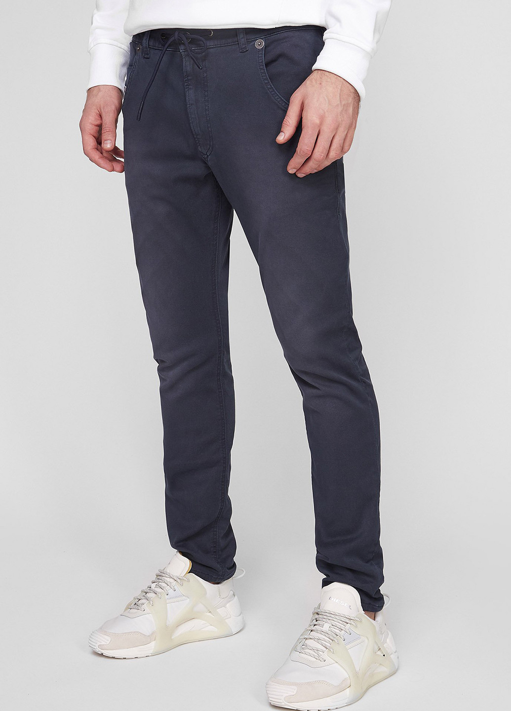 Темно-синие демисезонные прямые джинсы Diesel