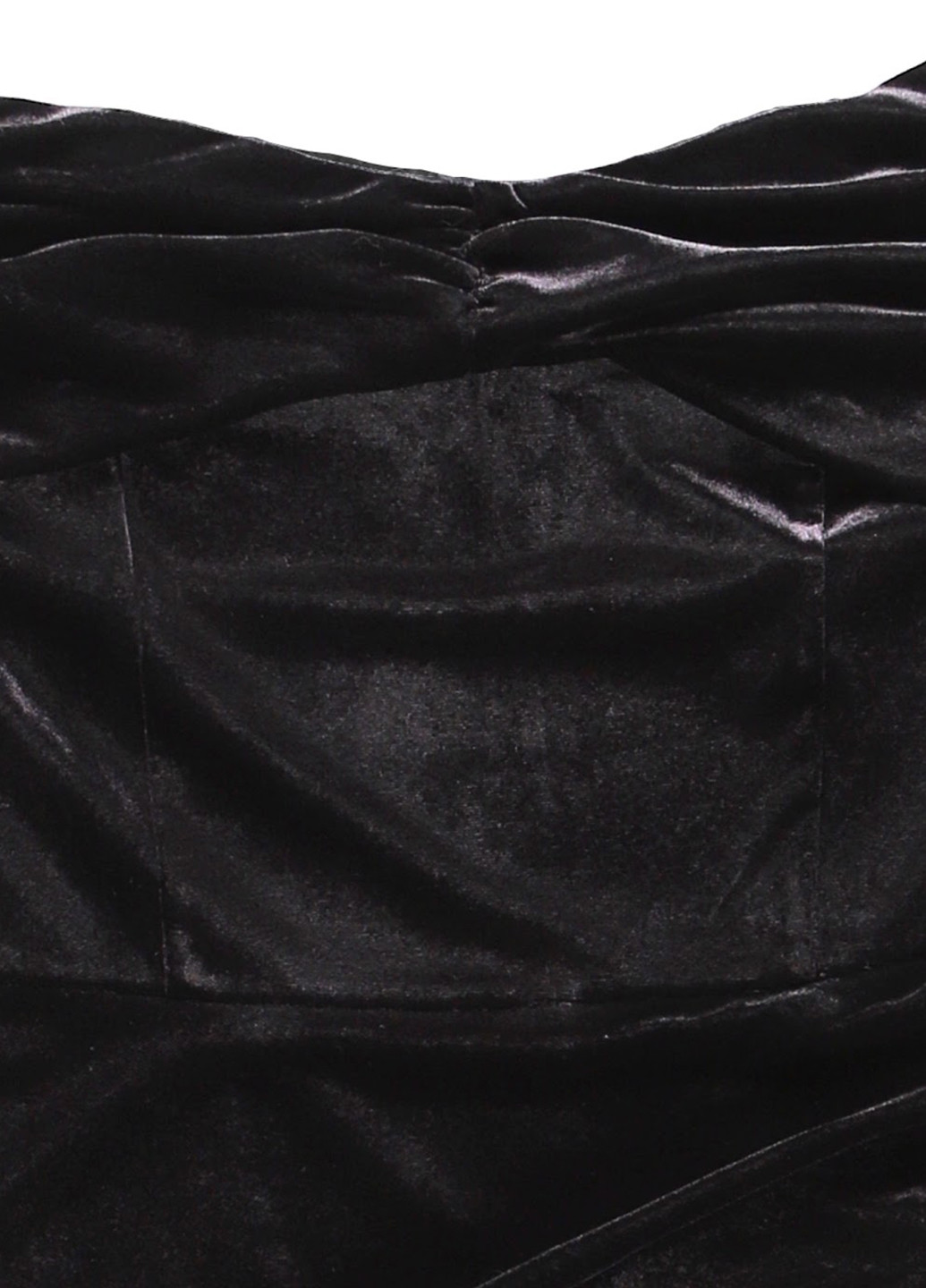 Черное вечернее платье с открытыми плечами MINT&BERRY однотонное