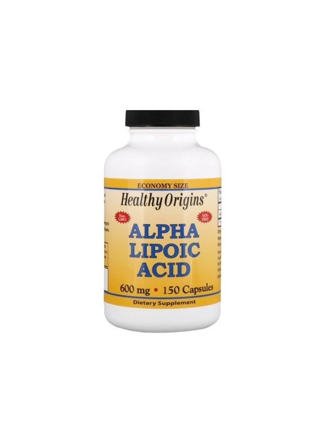 Альфа-ліпоєва кислота Alpha Lipoic Acid 600 mg 150 капсул Healthy Origins (255407454)