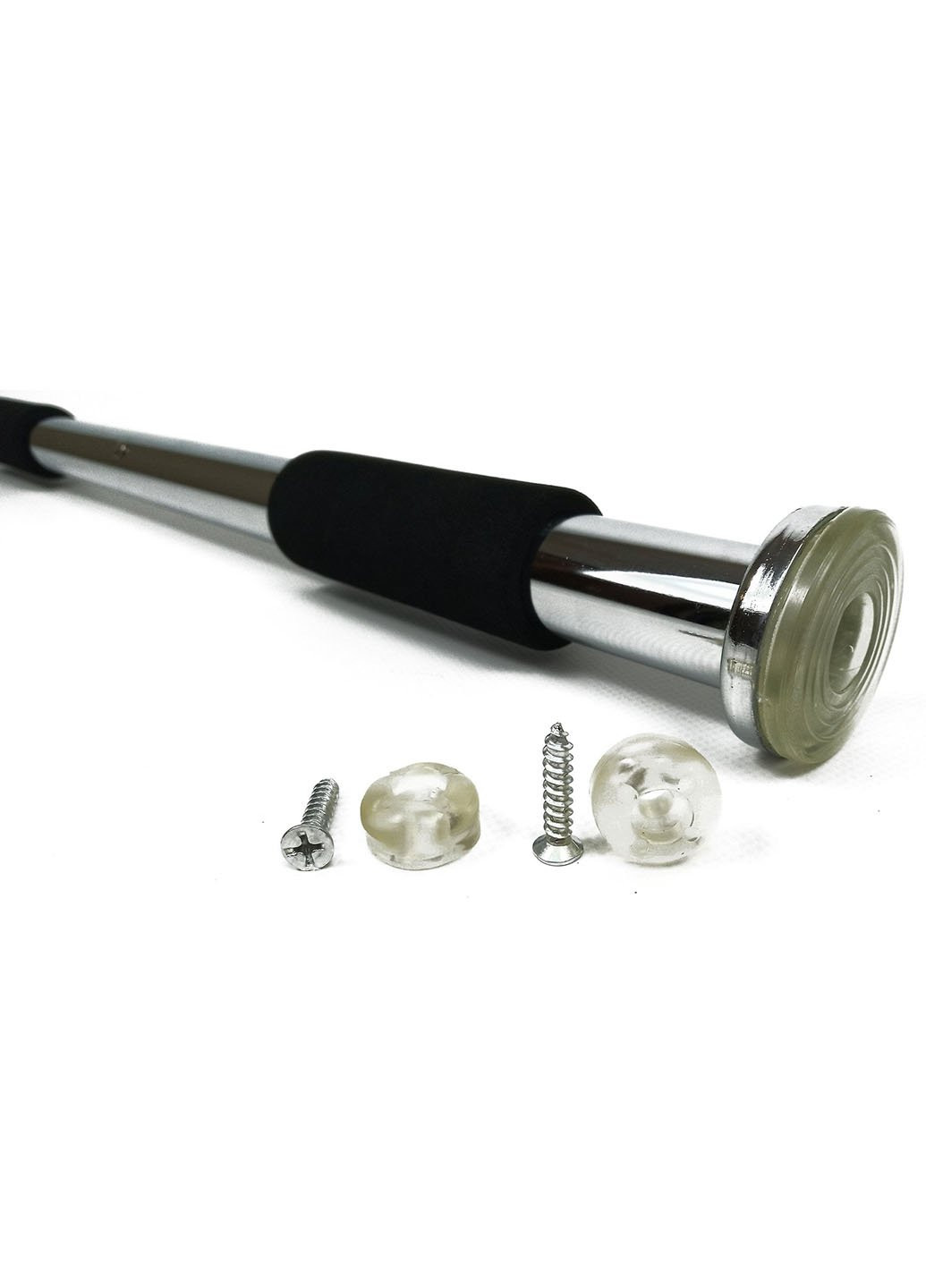 Розсувний розпірний турнік 83-130 см хромований (знімна, металева перекладина в дверний проріз для дому) EF-TDPC130 EasyFit (243205390)