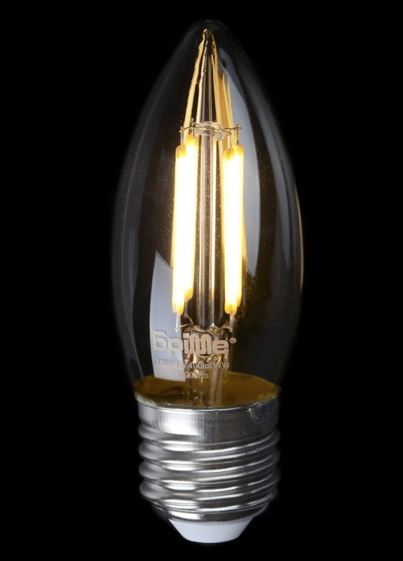 Лампа филаментная LED E27 4W 4 pcs WW C35 COG Brille (253965123)