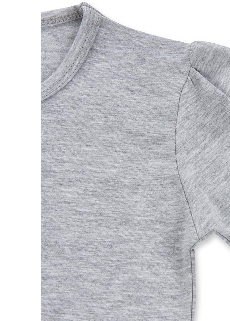 Красный демисезонный костюм десткий с объемной аппликацией (8401-98g-gray) Breeze