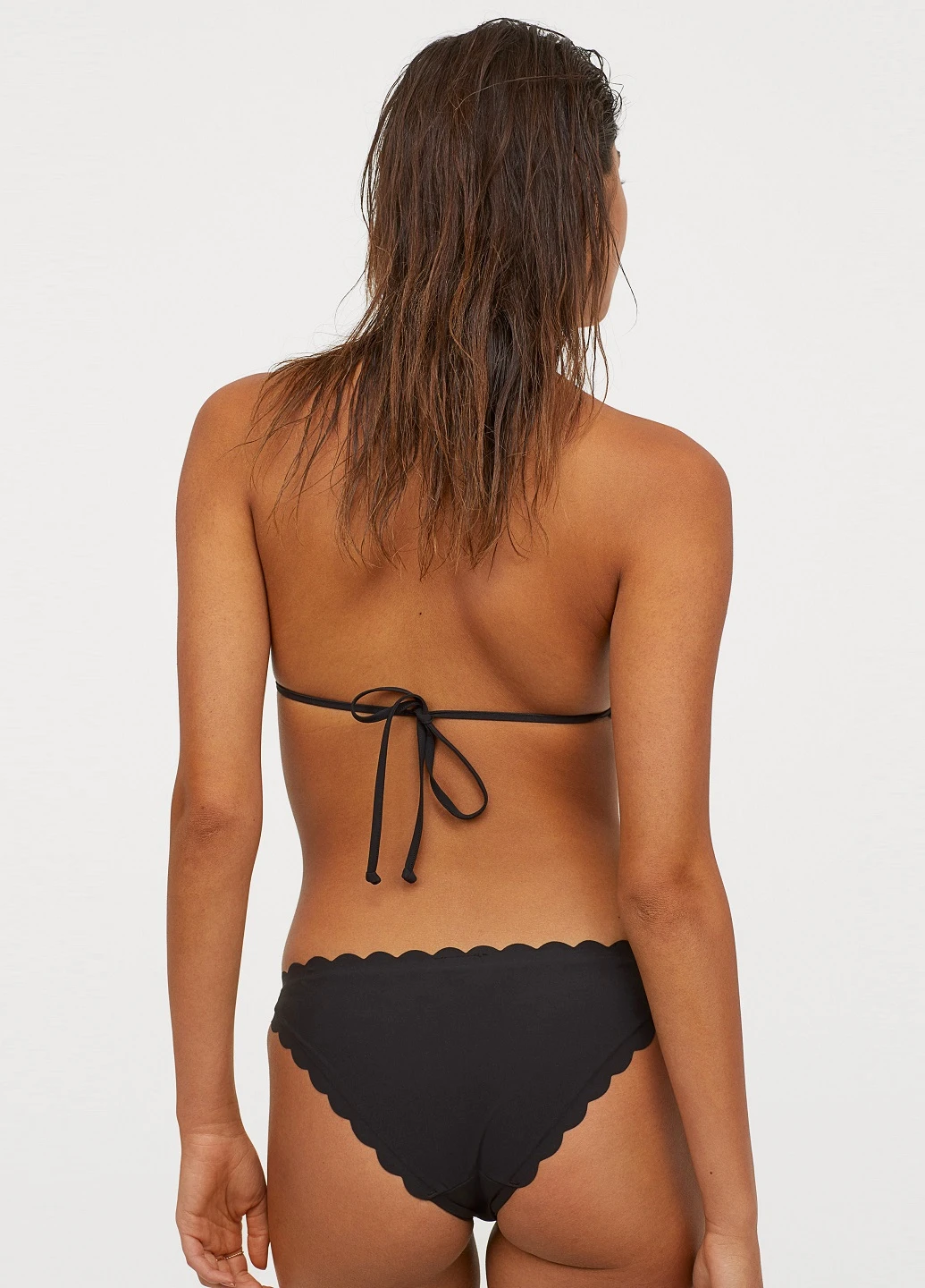 Черные купальные трусики-плавки однотонные H&M