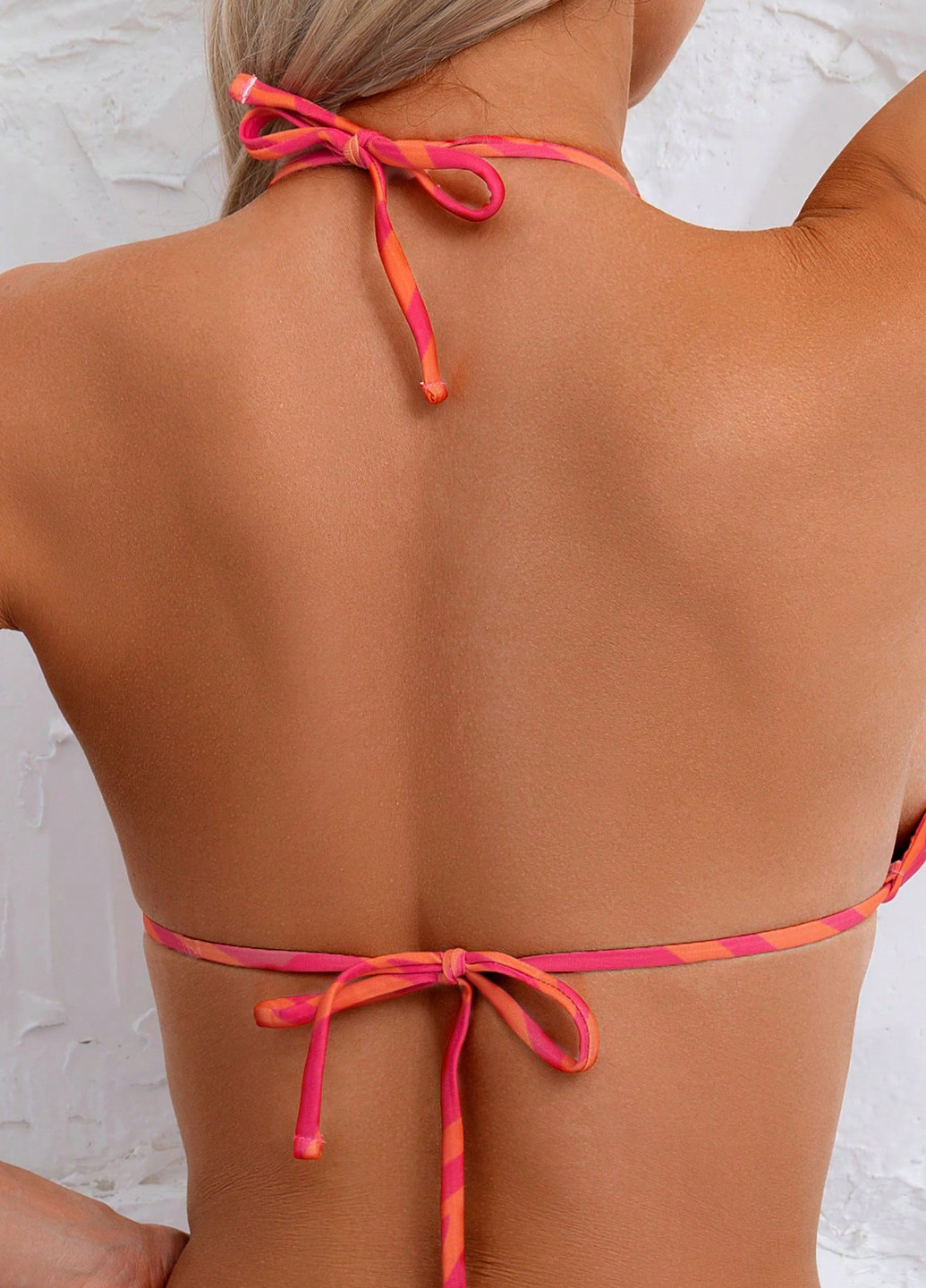 Красный летний купальник (лиф, трусики) бикини, раздельный SHEIN