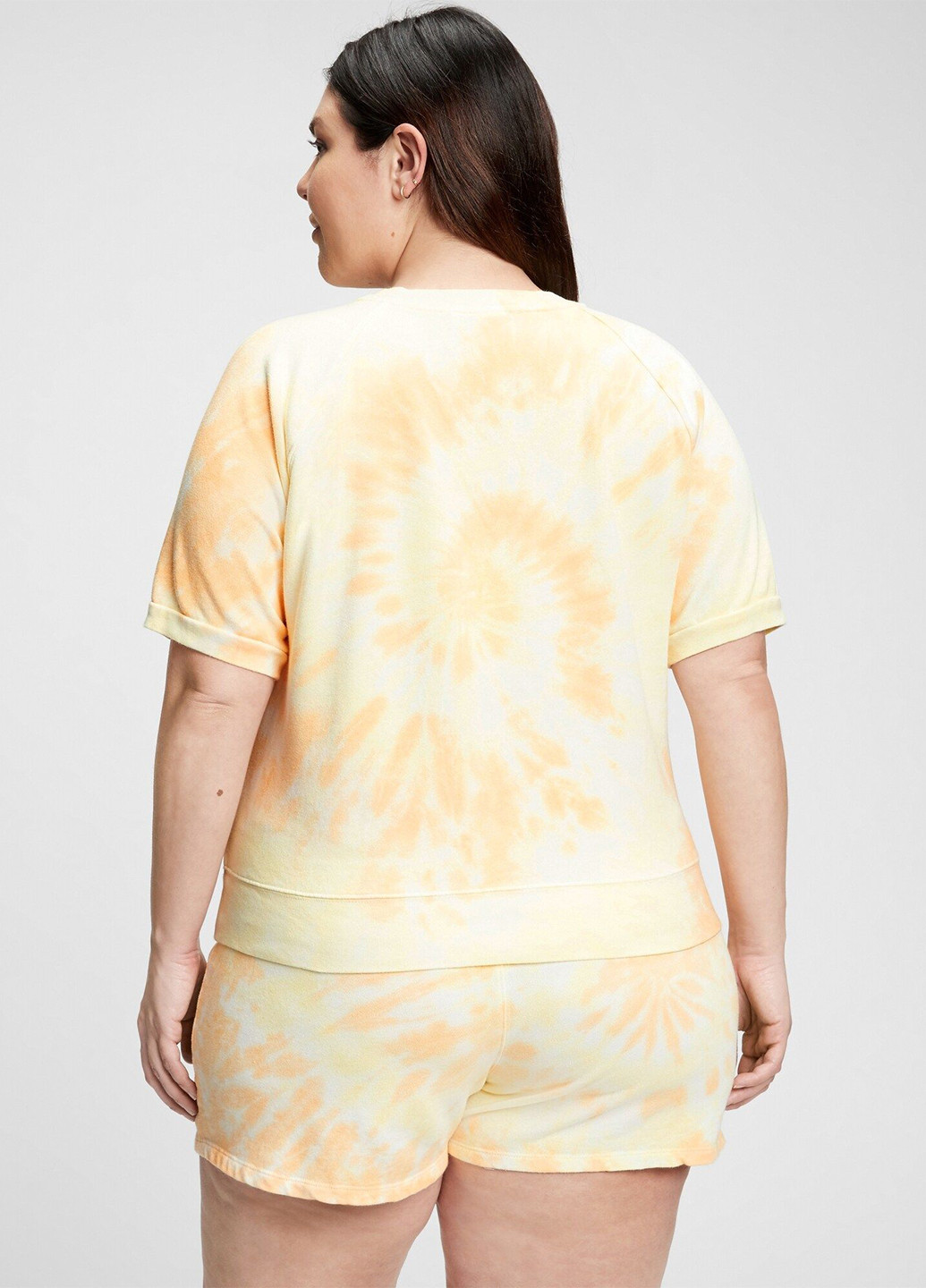 Желтый демисезонный комплект (футболка, шорты) Gap