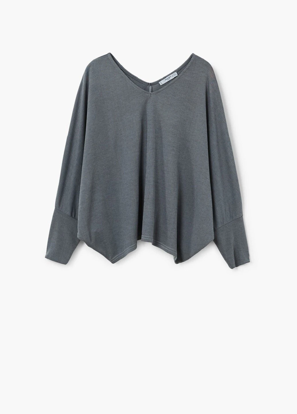 Серая блуза Mango