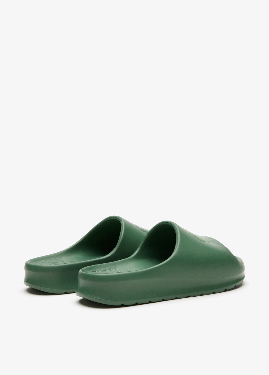 Зеленые кэжуал, пляжные шлепанцы Lacoste