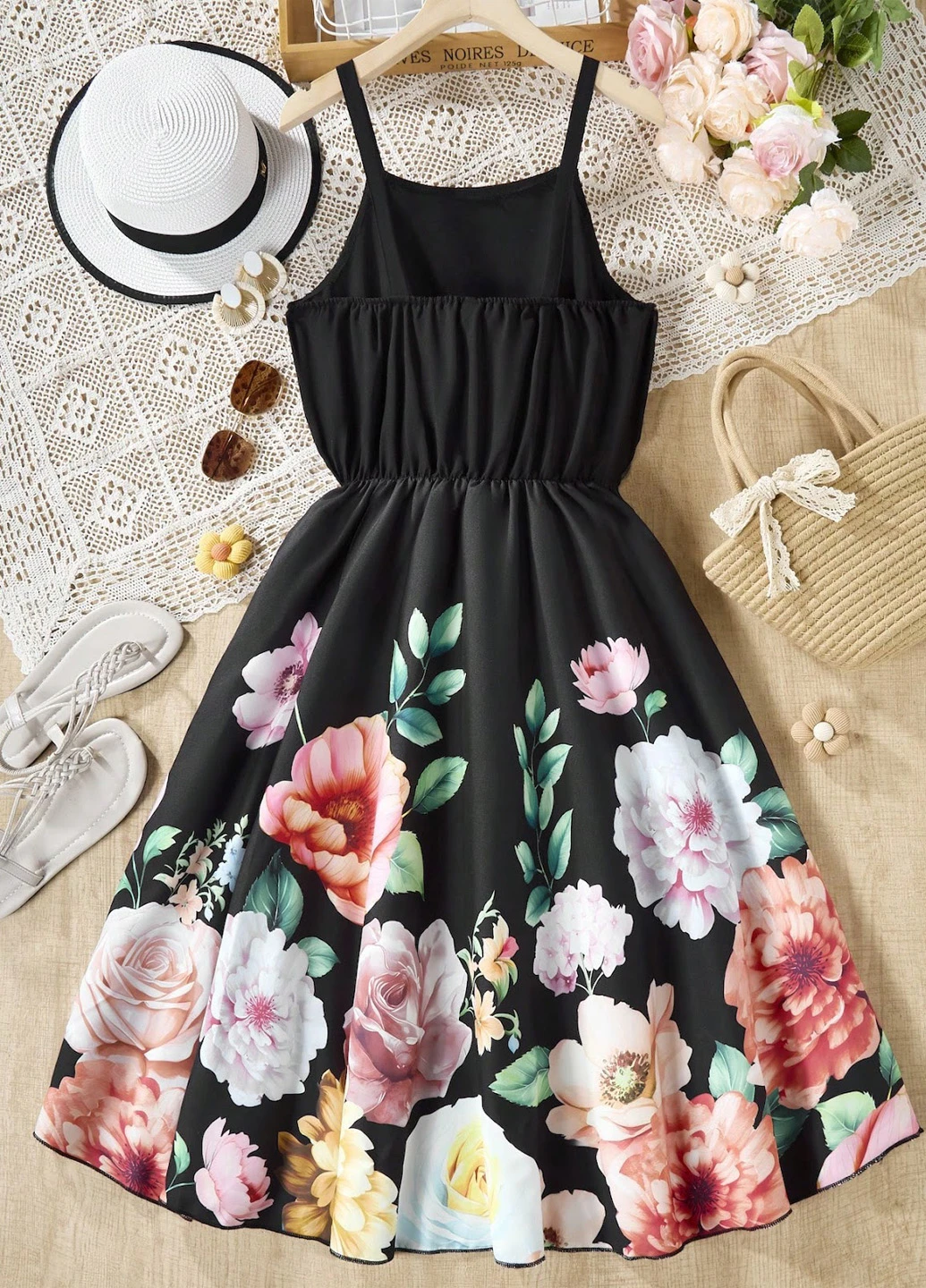 Чёрное платье SHEIN (324389780)