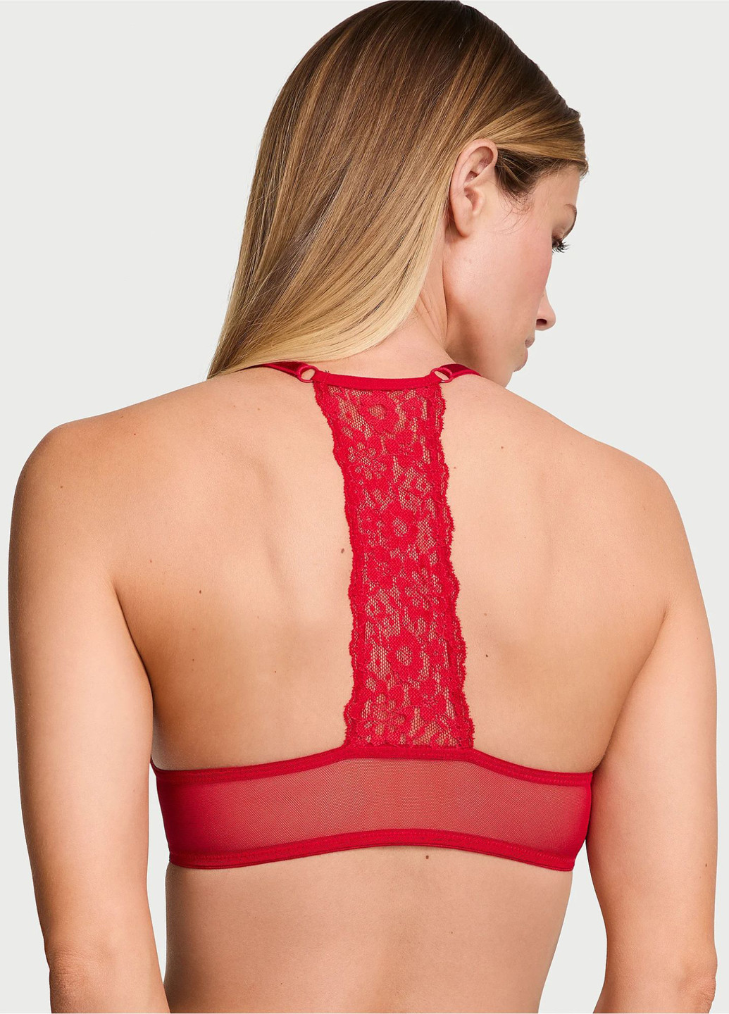 Червоний демісезонний комплект (бюстгальтер, трусики) Victoria's Secret