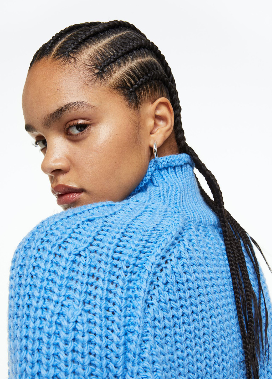Голубой зимний джемпер зимовий H&M