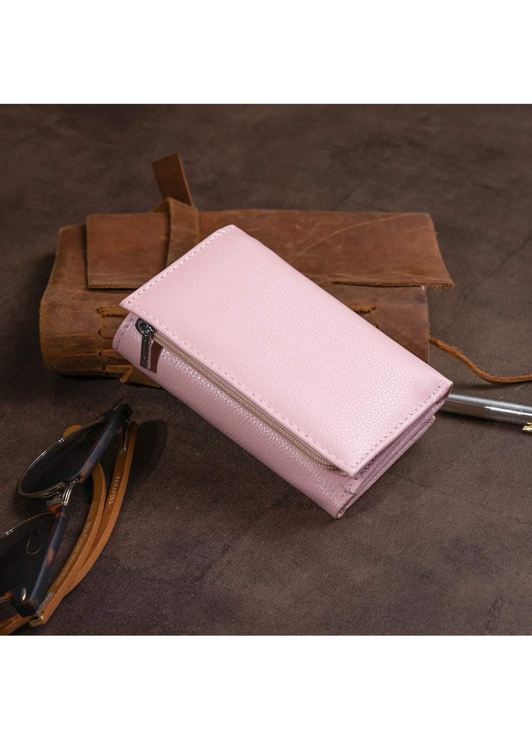 Жіночий шкіряний гаманець 12х7,5х2,5 см st leather (252127757)
