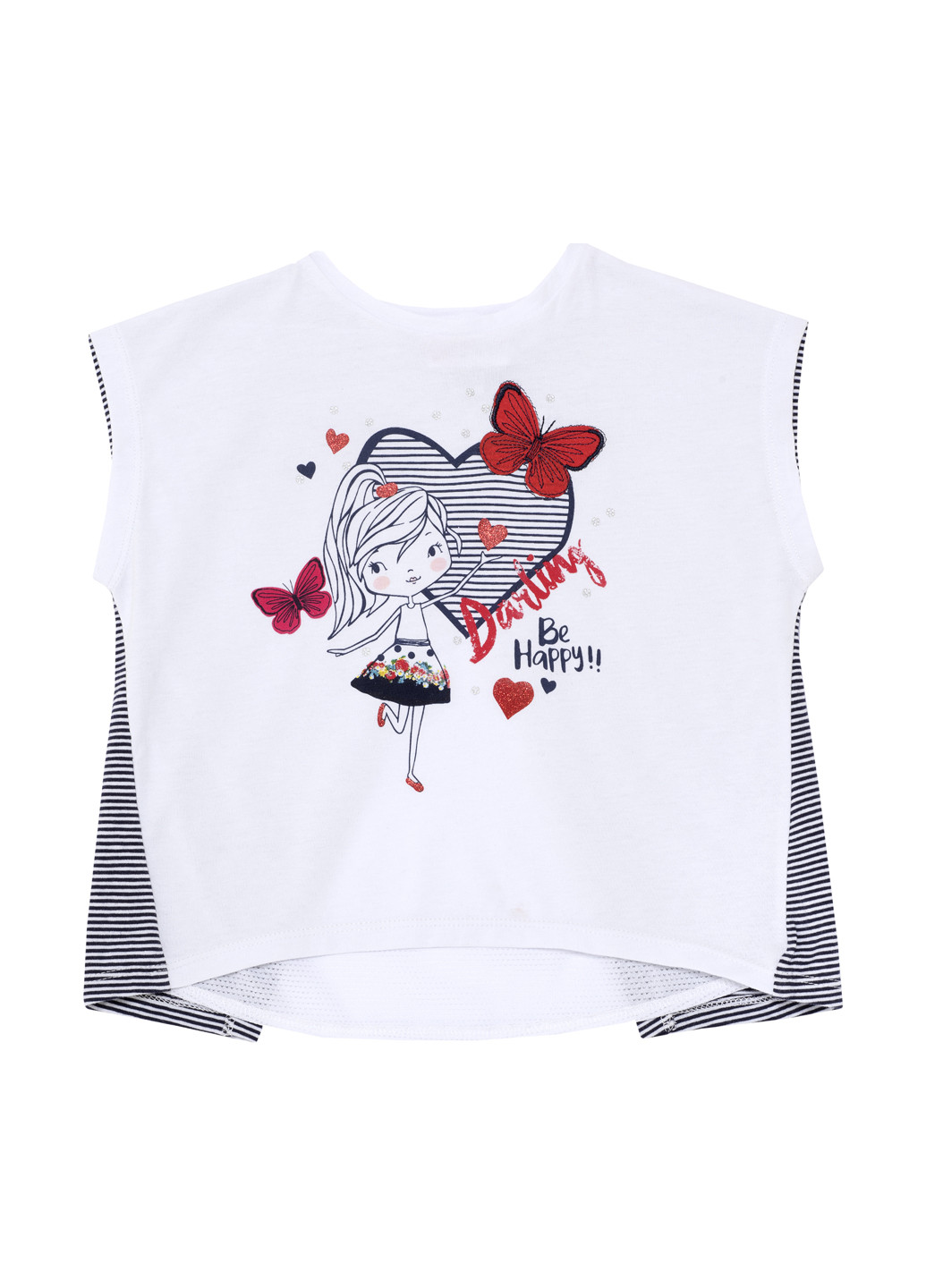 Белая летняя футболка Chicco