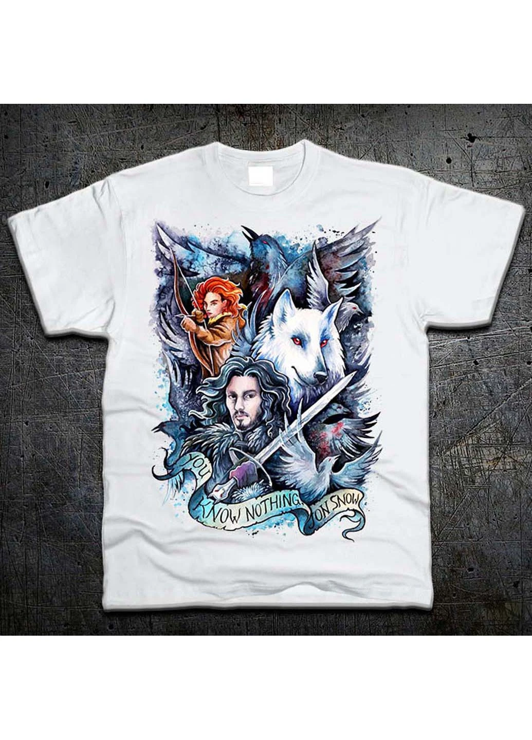 Біла футболка Fruit of the Loom Игра Престолов Game of Thrones