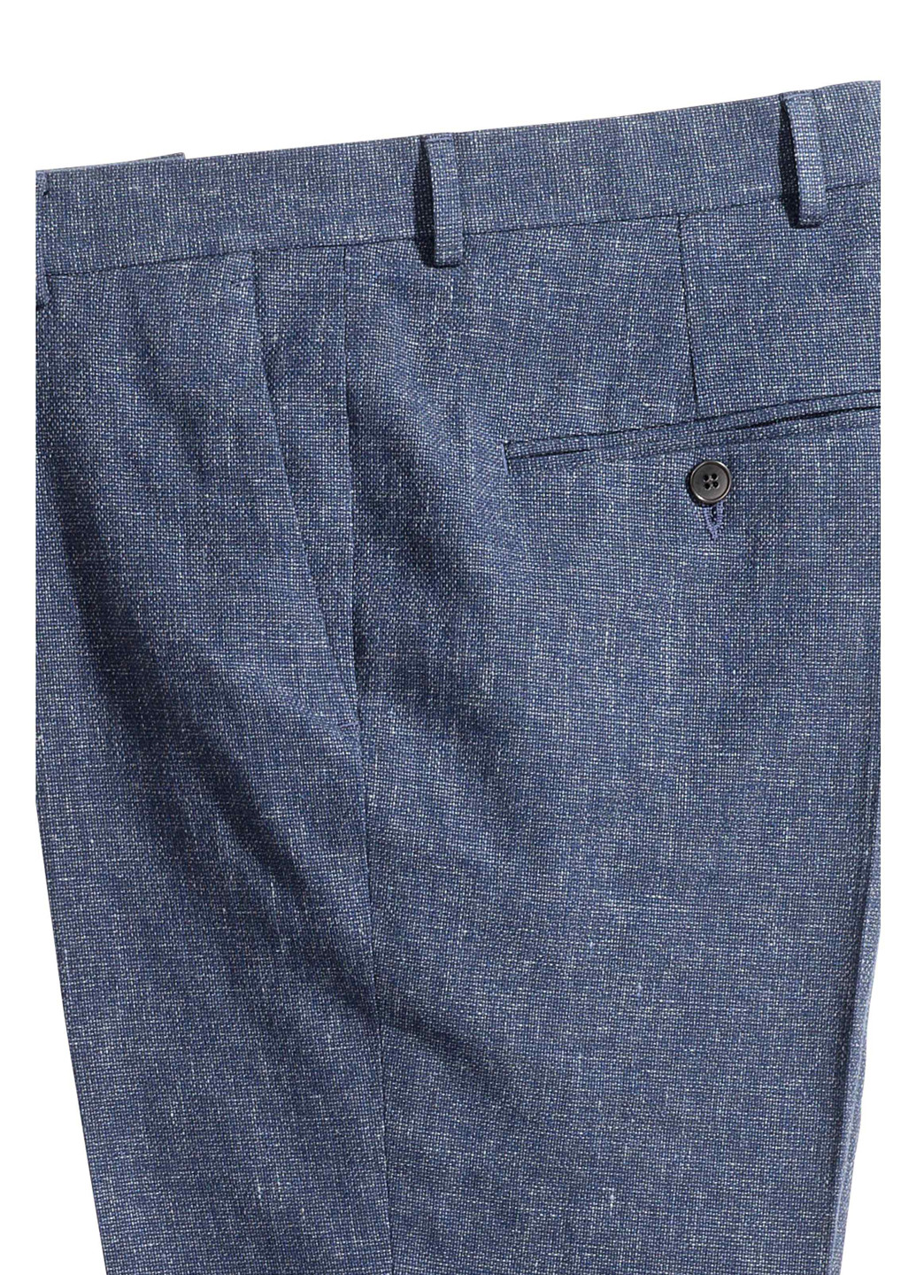 Серо-синие классические демисезонные классические брюки H&M