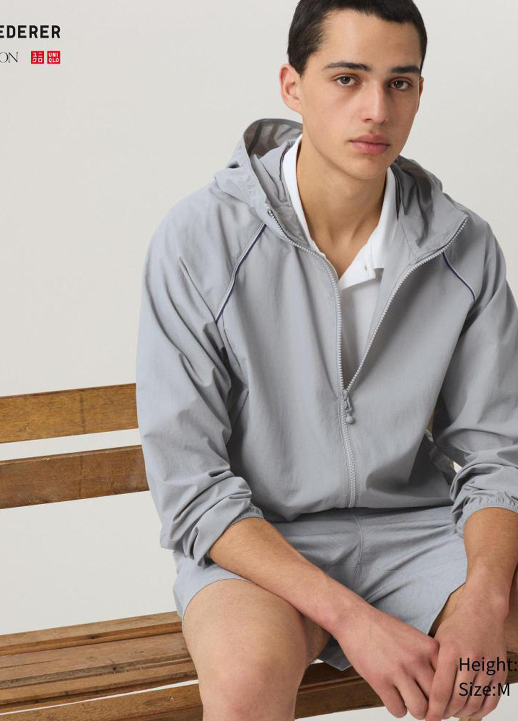 Серая демисезонная куртка Uniqlo