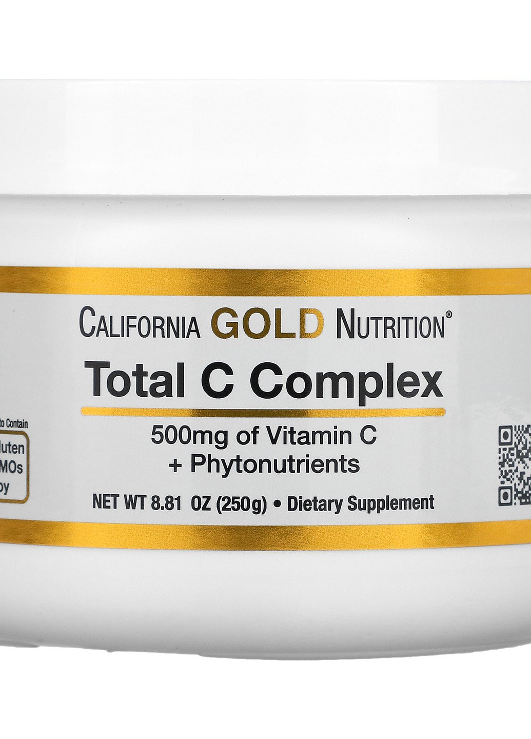 Комплекс с витамином C и фитонутриентами Total C Complex, Vitamin C + Phytonutrients, 500 mg 250 g California Gold Nutrition (254325679)