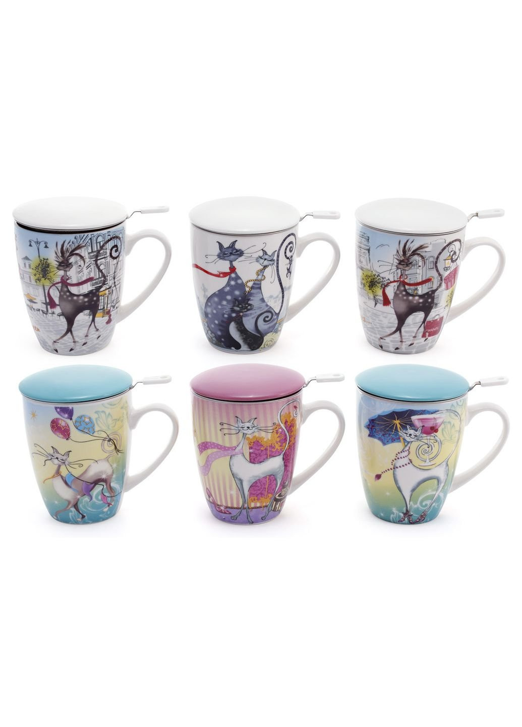 Кухоль заварювальний Bona Di Паризькі коти 577-547 350 мл BonaDi (253619106)