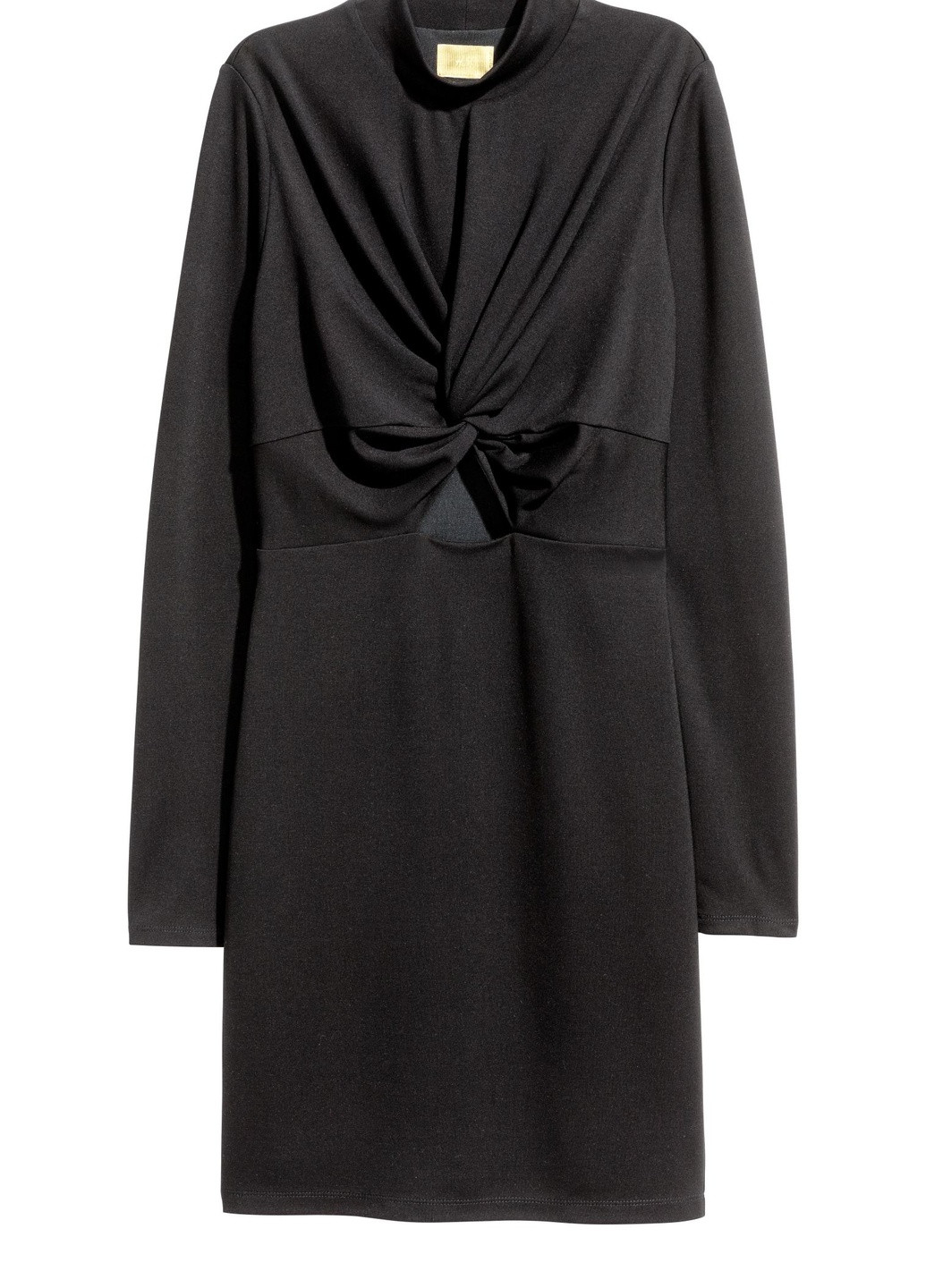 Черное кэжуал платье H&M однотонное