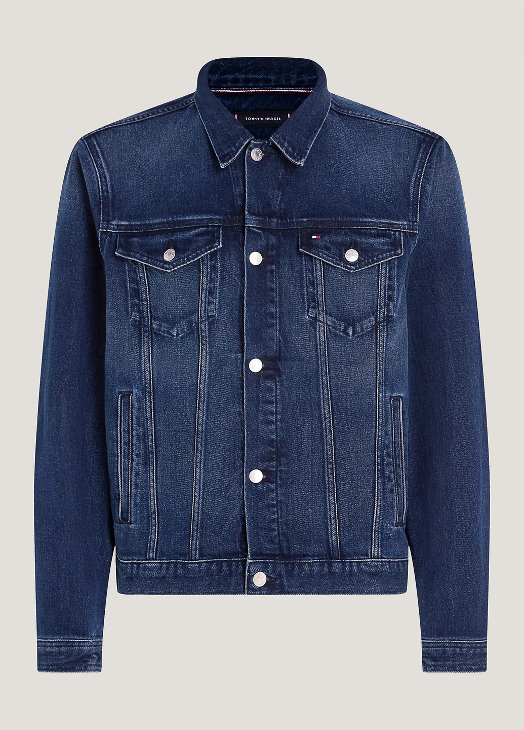 Темно-синяя демисезонная куртка Tommy Hilfiger
