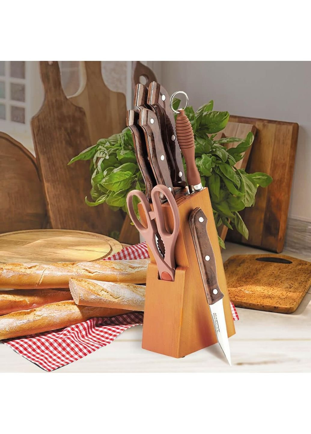 Набор кухонных ножей MR-1406 8 предметов Maestro комбинированные,