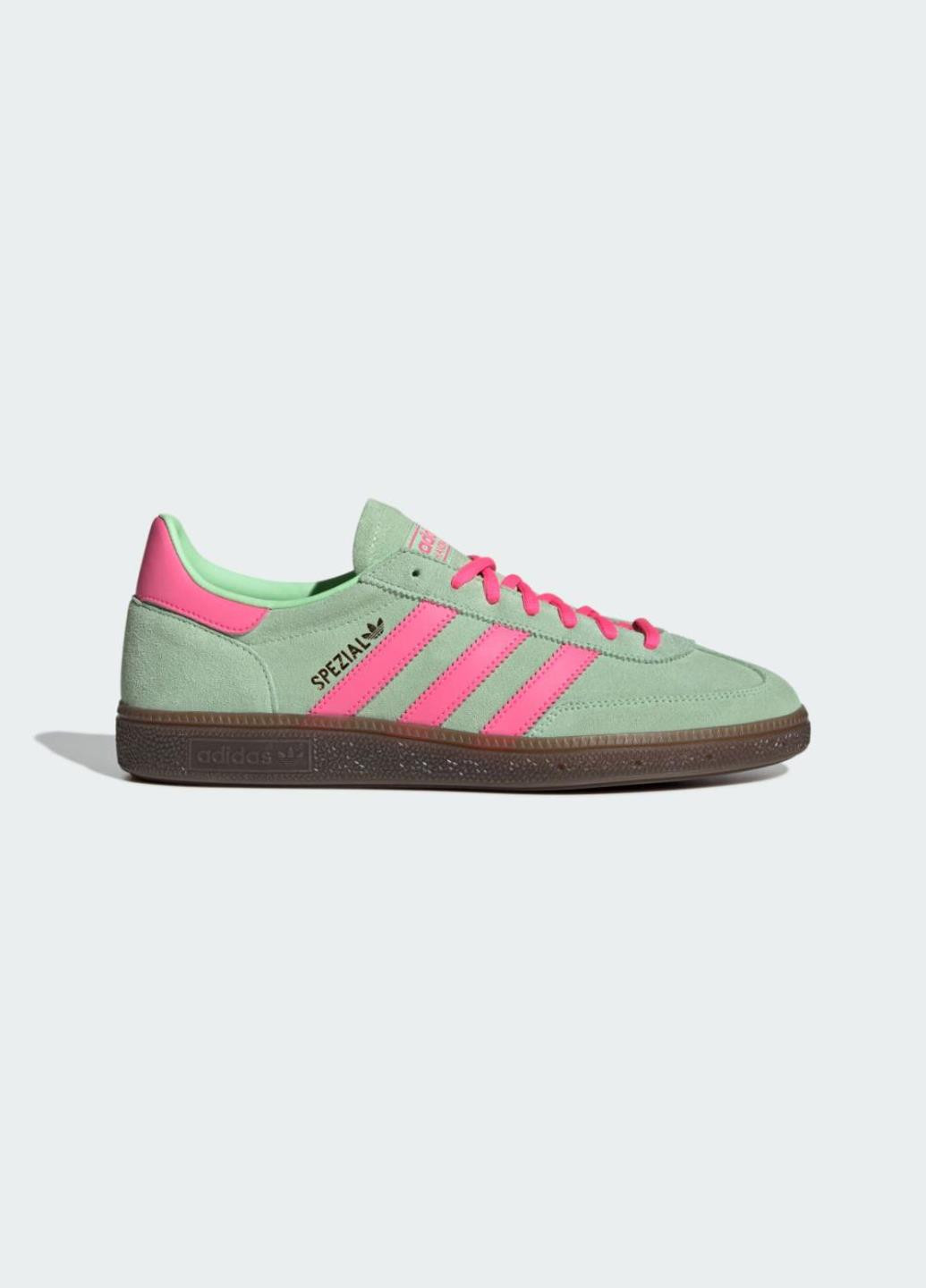 Кросівки IH7498 adidas Handball Spezial Green Lucid Pink фісташкові демісезони (317279613)