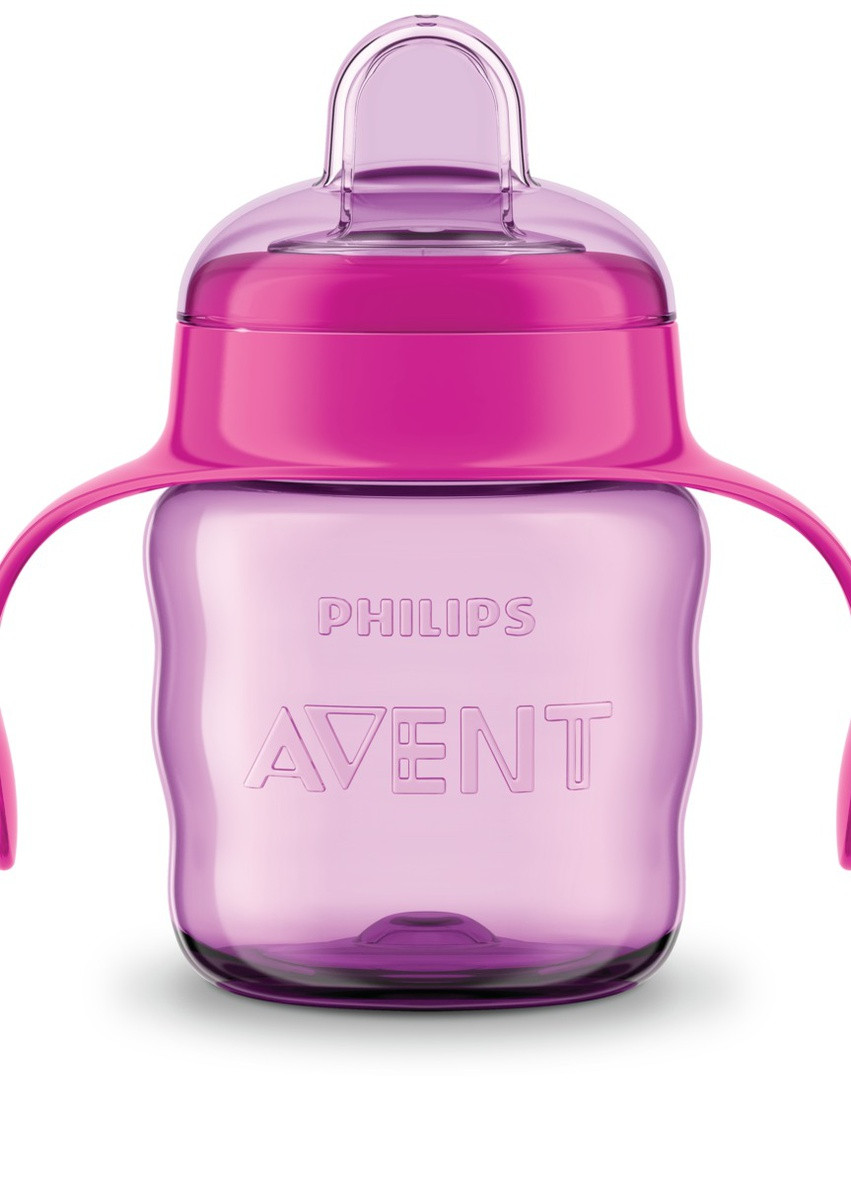 Чашка з м'яким носиком та ручками philips 6 міс + рожева (scf551/03) (200 мл) Avent 8710103854364 (256012122)