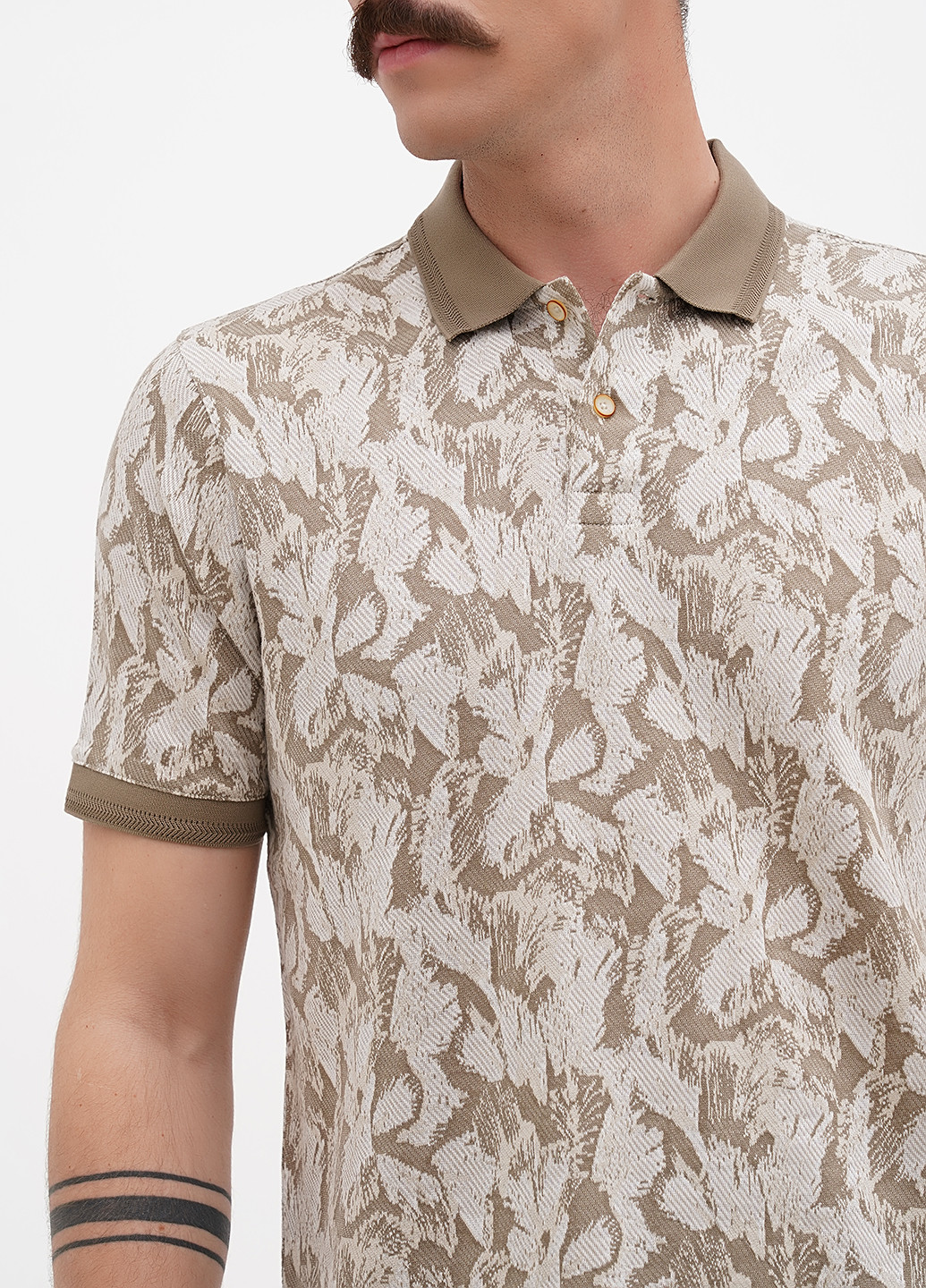 Цветная футболка-поло для мужчин Ted Baker с рисунком