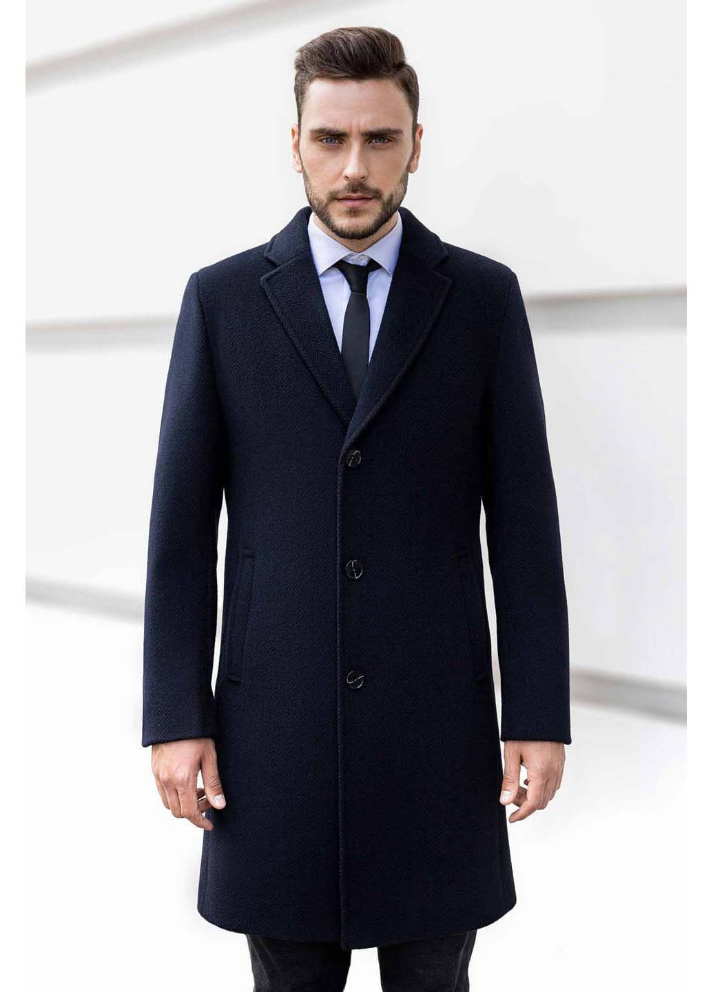 Темно-синее демисезонное Пальто Sun's House