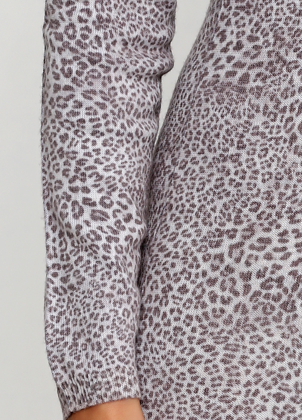 Светло-серое кэжуал платье футляр Kontatto меланжевое