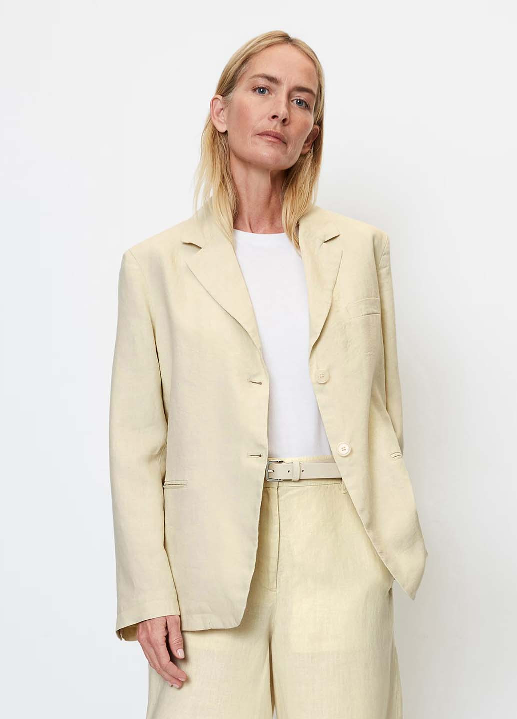 Светло-бежевый женский жакет Marc O'Polo однотонный - демисезонный