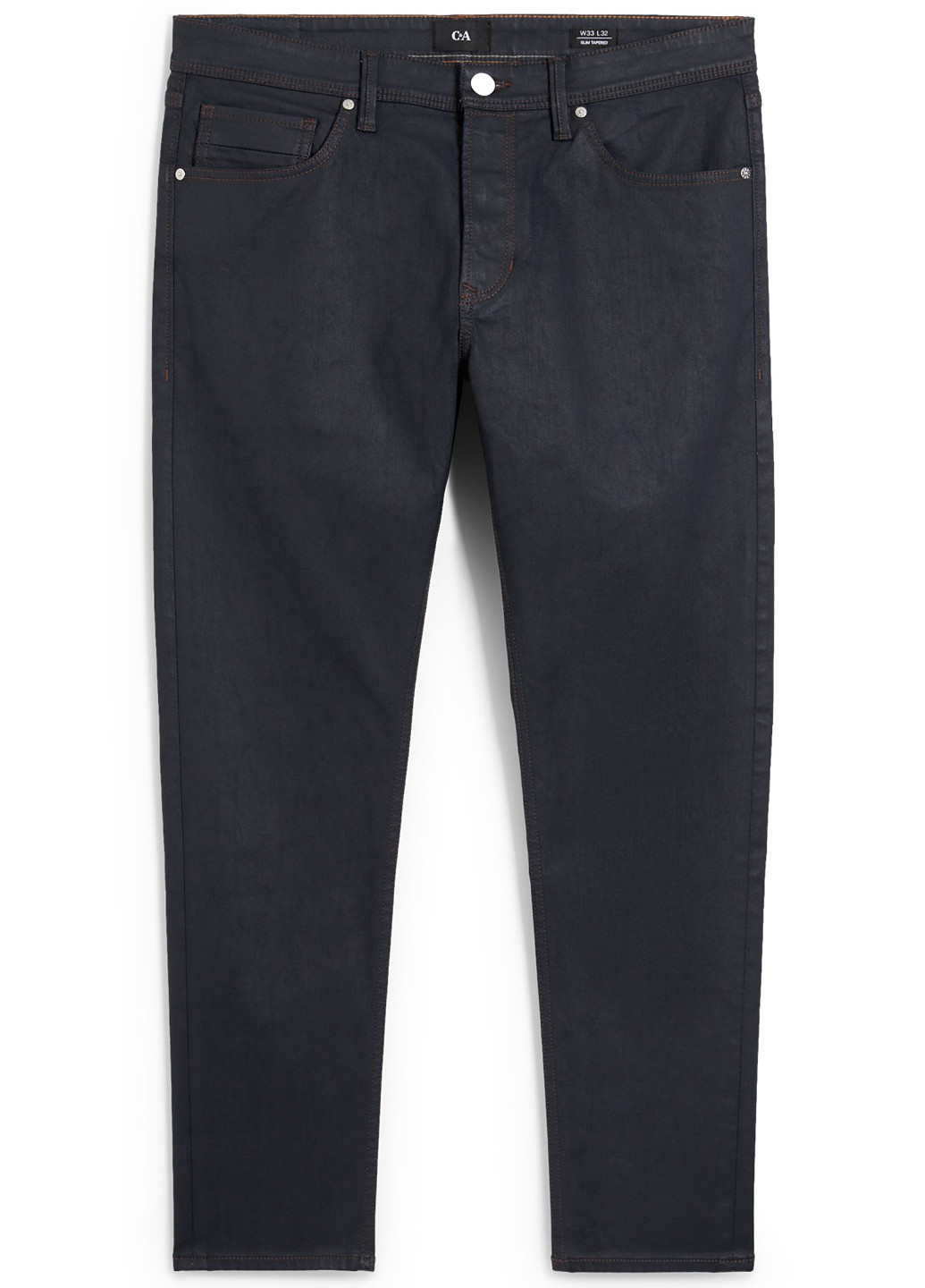 Темно-синие демисезонные скинни джинсы C&A