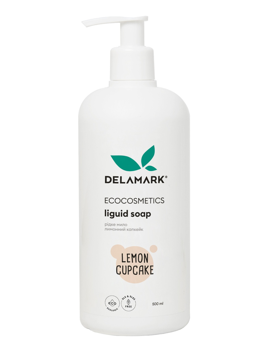 Жидкое мыло Лимонный капкейк 500 мл (4820152332370) DeLaMark (255278784)